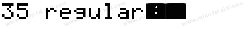 35 regular字体下载字体转换